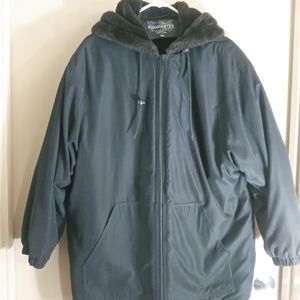 Forecaster Coat, faux fur lined, with hood